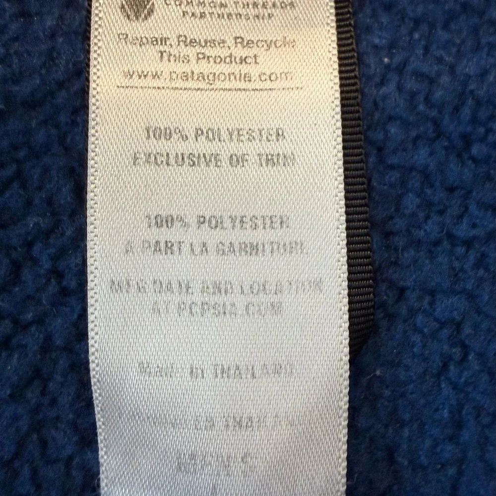 Patagonia Men’s Blue Zip Up Sweater, Large, Great condition - Picture 4 of 7